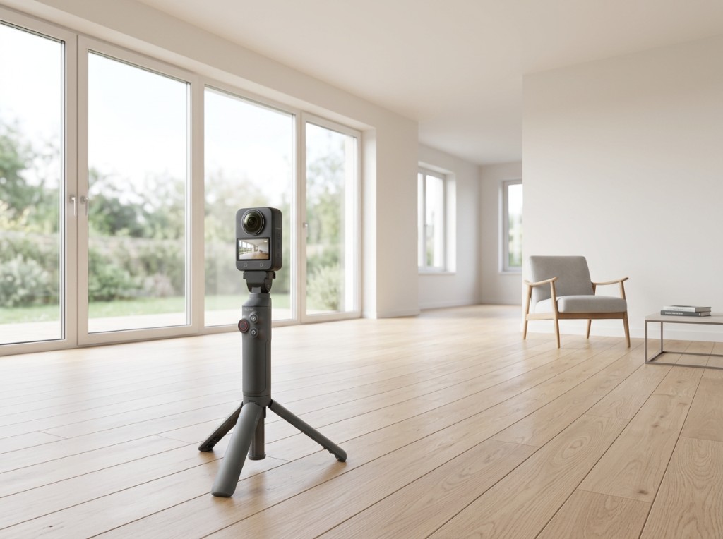 360° camera capturing an interior space